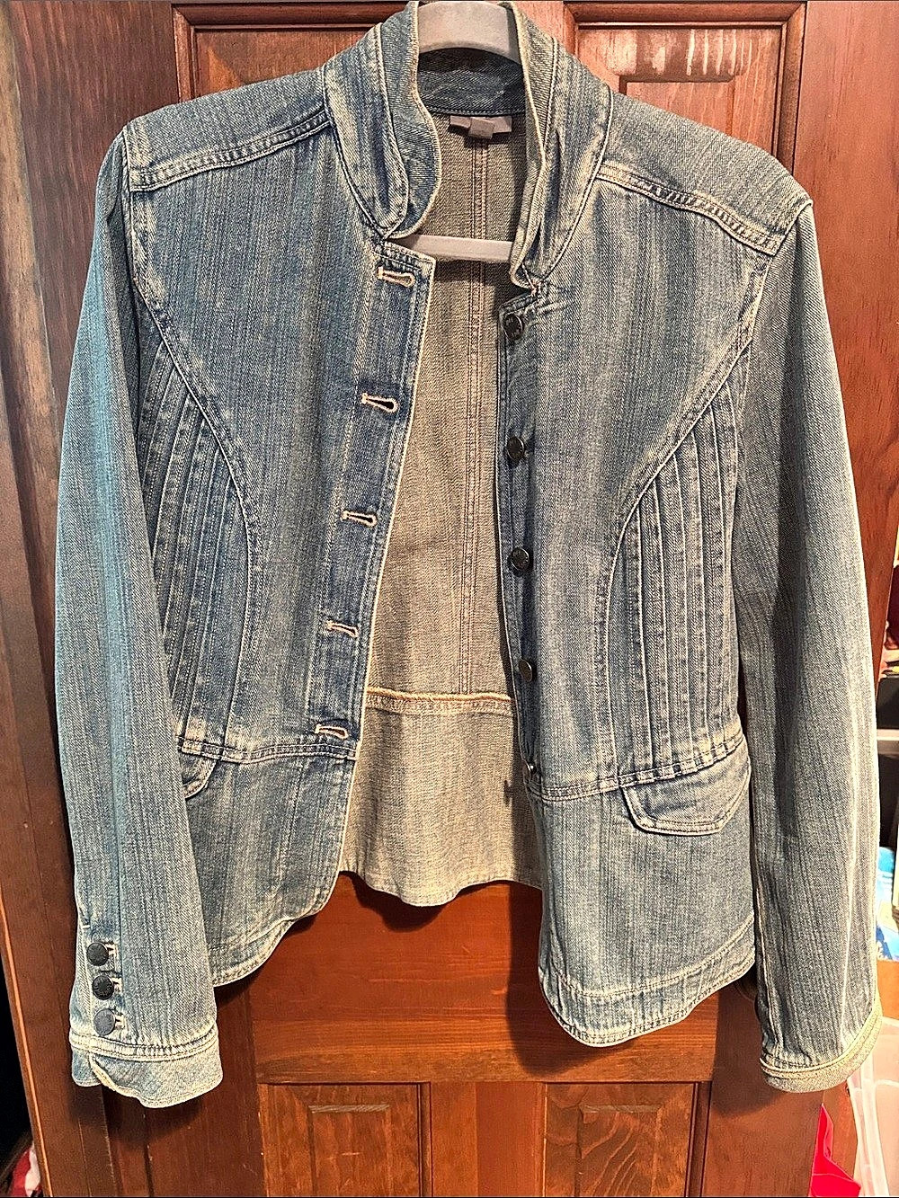 J Jill Denim Jacket in Blue Size Small